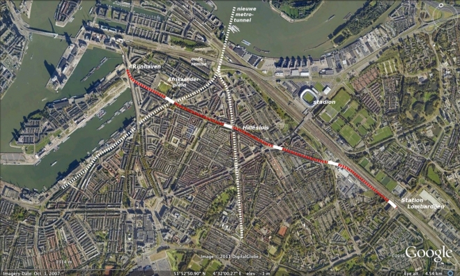 Verlenging metrolijn D in Rotterdam naar Station Lombardijen