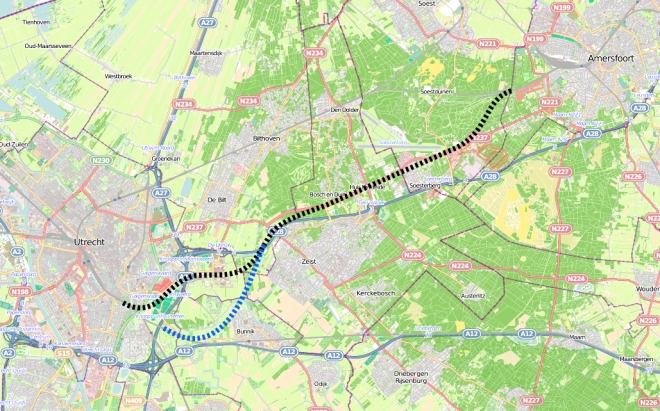 2e spoorlijn, Vlasakkers-tracét